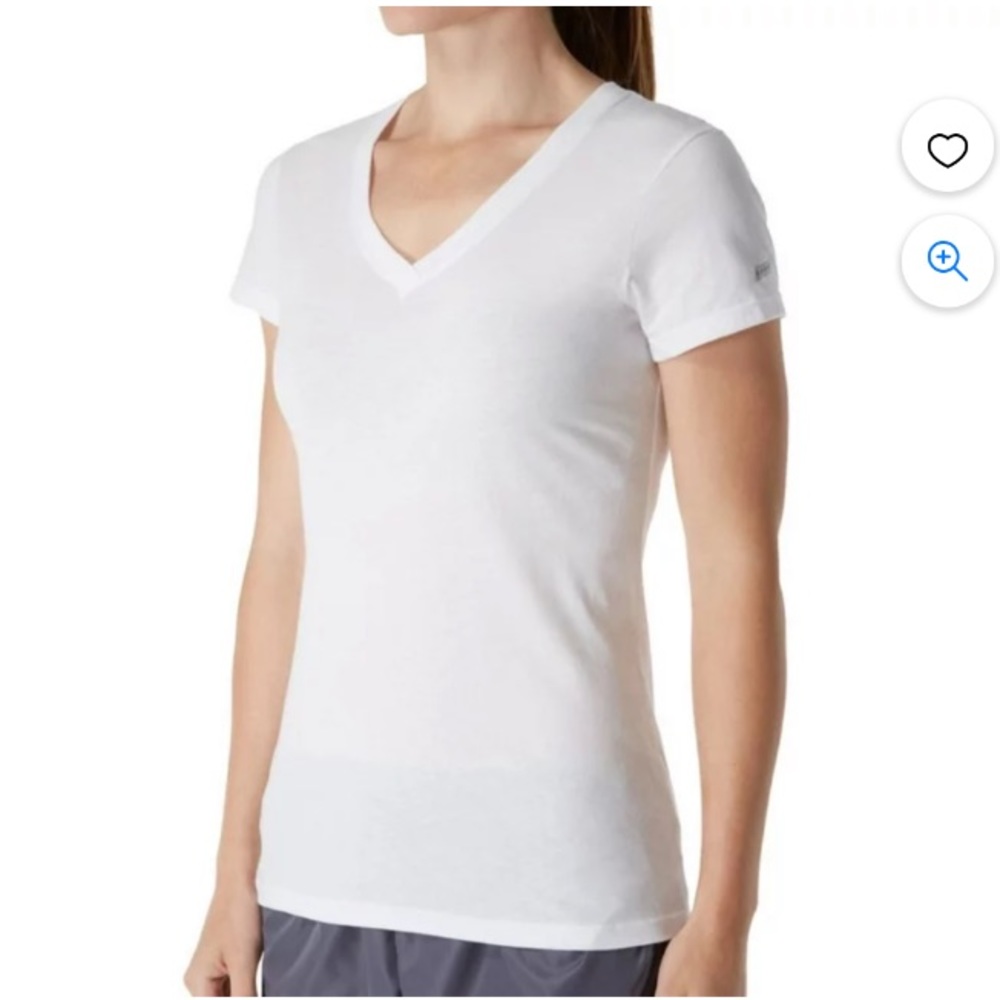 FREE w/purchase Soffe NWT Short Sleeve V-Neck Tissue Tee 240V cotton Junior XL